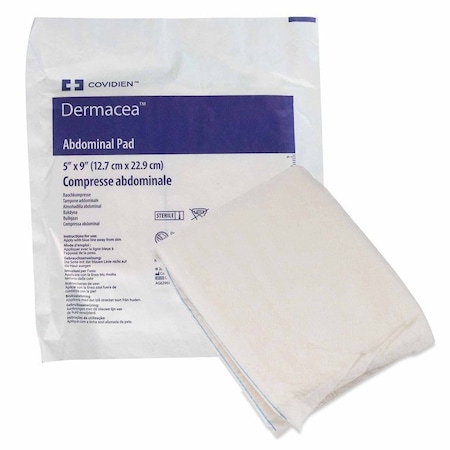 Dermacea Abdominal Pad 5 X 9 Inch, NonSterile Rectangle, 880PK 6196D